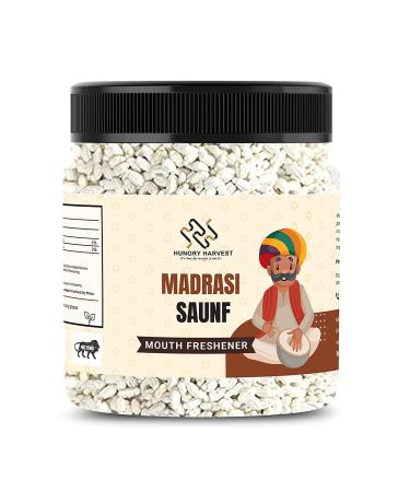 Hungry Harvest White Sweet Mint Saunf Mukhwas 300 GMS (Madrasi Sounf Mouth Freshener)_Packing May Vary