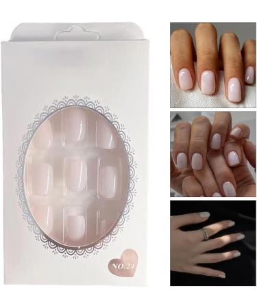 Press On Nails - Glue- Nails - Removable False Nails No Glue Press On Nails Short Fake Nails for Girls Women - Buy Online on GoSupps.com