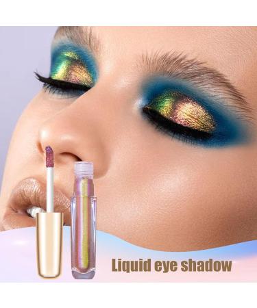Liquid Glitter Eyeshadow 3PCS Metallic Multichrome Eyeshadow Highly Pigment Holographic Eyeshadow Long Lasting Chrome Eyeshadow 1 Style 1 - Buy Online on GoSupps.com
