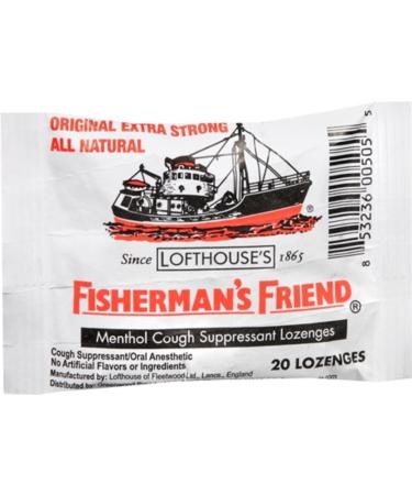 Fisherman's Friend Lozenges Original Extra Strong 20 Each (Pack of 5)