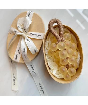 Joygoodta Grape Soap Exquisite Vivid Soap on a Rope Fragrant Home Decor for Hand Washing Air Freshening Decoration Yellow - Buy Online on GoSupps.com