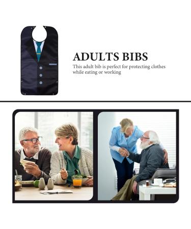 Adult Laz Waterproof Libbar Suit - Washable & Reusable Dining Protection for Older Men | Assorted Colors | 84x45cm - Buy Online on GoSupps.com