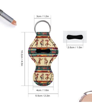 Poceacles chapstick keychain for women girls bulk pouch for lipstick lip balm shiny wrist wrist strap southwest aztec sunflower tribal Tribal Southwest Aztec Sunflower - Buy Online on GoSupps.com