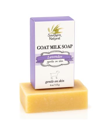 Southern Natural Lavender Goat Milk Soap Bar 4 oz (1 Bar)