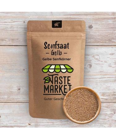  TASTE Guter Geschmack 5 kg Yellow Mustard Seeds | Yellow Mustard Grain | Mustard Seeds | Spices | Yellow Seeds | Made in Germany - Buy Online on GoSupps.com