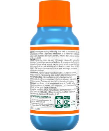 TheraBreath Fresh Breath Oral Rinse Travel Size Clinically Shown to Fight Bad Breath for 12 Hours. Alcohol-Free & Dye-Free Mouthwash Certified Vegan Halal Kosher & Gluten-Free. Icy Mint 88.7ml (Pack of 1) - Buy Online on GoSupps.com