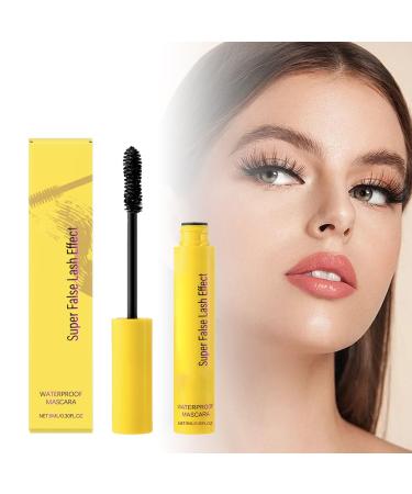 Bomefoi Intense Black Telescopic Extendable Mascara with Flexible Comb Intensifying Cream Formula Charcoal Black Color Panoramic Volume Clump-Free Multiplied Lashes