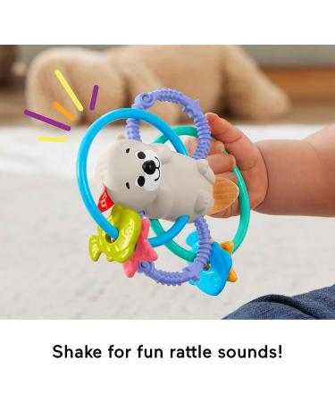 Fisher Price Twist & Teethe Otter: 2-in-1 Rattle & BPA-Free Teether for Infant Fine Motor Play - Buy Online on GoSupps.com