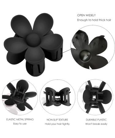6 Large Flower Hair Clips - Cute Acrylic Hair Clamps for Women & Girls - Slipproof Plastic Hair Clips in 6 Colors - Buy Online on GoSupps.com