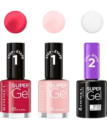 Rimmel London Super Gel Top Coat Nail Polish 12ml Transparent - Pack of 1 - Buy Online on GoSupps.com