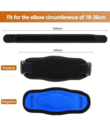 Elbow Bandages for Men - 2 Pack Tennis & Golfer's Arm Cuff | Relieve Pain & Improve Performance - Buy Online on GoSupps.com