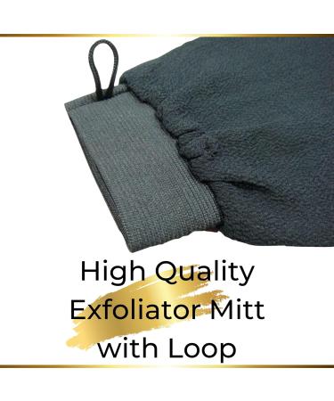 Premium Moroccan Exfoliating Mitt - Ultra-Thin Scrubbing Glove for Dead Skin Removal & Self-Tanning Prep - Ideal for Spray Tan Care - Buy Online on GoSupps.com