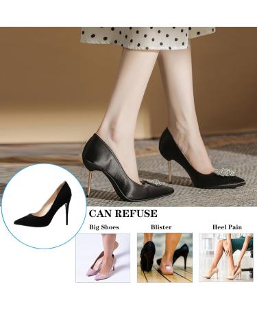 Heel Pads for Shoes - Cushions & Grips for Pain Relief | 4 Pairs Beige Heel Cushion Inserts for Men & Women - Buy Online on GoSupps.com