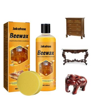 Bees Wax Furniture Polish and Cleaner Agent | 100ml Natural Bee Wax Wood Polish - Multifunctional Wood Polish Shine and Protect Wood Cleaner for Multisurface Fingerprints Tables Money money