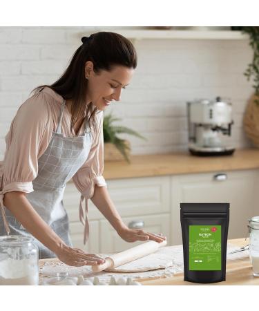 Saliamo 900g Natron Powder - Food Quality Sodium Hydrogen Carbonate (E500II) for Baking & Cleaning - Bottled & Controlled in Germany - Buy Online on GoSupps.com