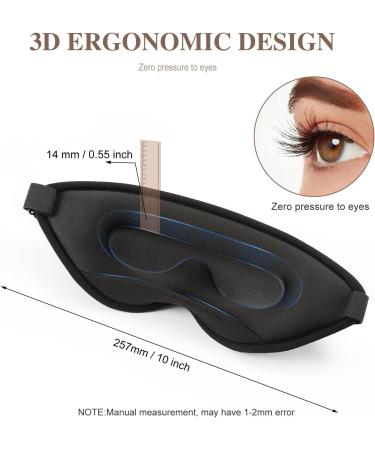 Shop 3D Sleep Mask for Side Sleepers - 100% Light Blocking Soft & Breathable Eye Cover for Men & Women - International Shipping Available - Buy Online on GoSupps.com