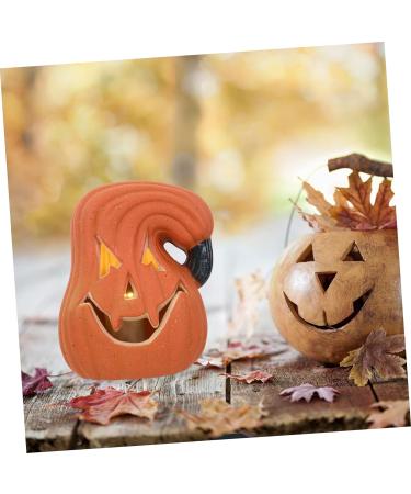 TOVINANNA Pumpkin Lantern Ornament Light up Pumpkins Lights for Jack o Lanterns Pumpkin Figurine Halloween Light Decor Pumpkin Lamp Decor Pumpkin Light Party Decor 3D Big Pumpkin Supplies Pe Orange 16X12CM - Buy Online on GoSupps.com
