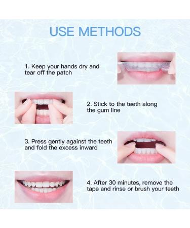 28 Pcs Teeth Whitening Strips for Smoke, Coffee & Red Wine Stains - Buy Online on GoSupps.com