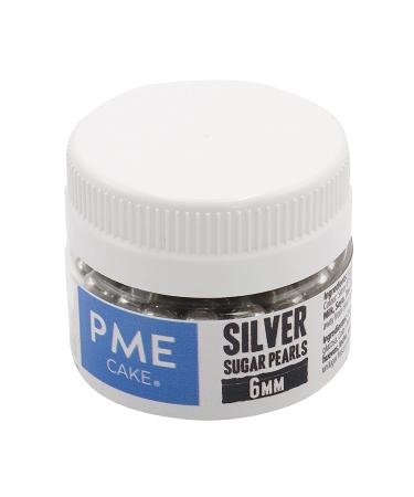 Edible Silver Sugar Pearls Balls 8mm | 25g | Cake Topping Decoration - Buy Online on GoSupps.com