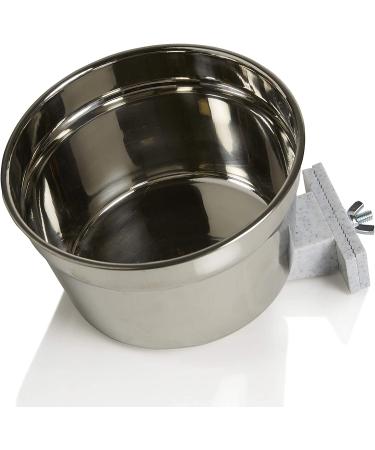 Lixit Stainless Steel Crock Jumbo 40oz - 0741 | Heavy-Duty Crate Bowl - Buy Online on GoSupps.com