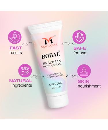 MACARIA Bobae Brazilian Butt Cream For Butt Enlargement & Enhancement & Care Cream For Women Fluffy Butt Gel - Buy Online on GoSupps.com
