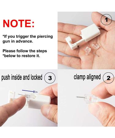 SOTICA 2Pcs Disposable Ear Piercing Gun Kit with Ear Studs - Professional Piercing Tool for Safe and Easy Ear Piercing - Buy Online on GoSupps.com