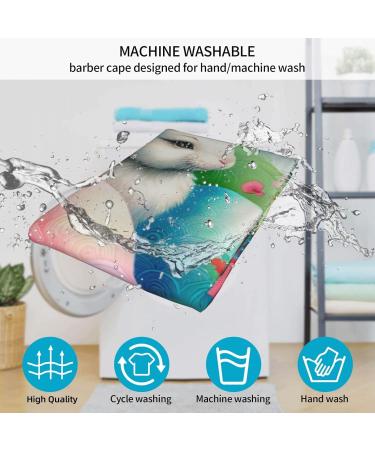Shop 55x66 Inch Watercolor Easter Barber Cape | Adult Haircut Cape with Snap Closure - Perfect for Hair Salons & Home Use - Buy Online on GoSupps.com
