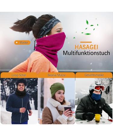 Hasagei Winter Windproof Multifuntional Scarf for Men & Women | Fleece Neck Warmer for Outdoor Activities Skiing Biking & Running - Green - Buy Online on GoSupps.com