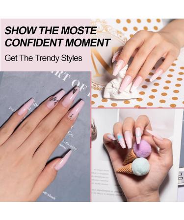 Mobray Poly Nail Gel Pink 60 ML - Acrylic Builder Gel for Nail Extensions - Natural Color Enhancement - Ideal for Beginners and Professionals - Pink 207 - Buy Online on GoSupps.com