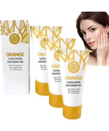 Lazy Whitening Cream, Orange Exfoliating Whitening Gel, 50g Orange Scrub Gel Body Scrubs, Skin Whitening Skin Whitening Cream