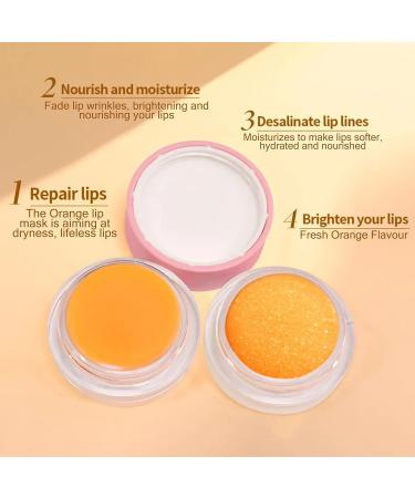 Kukubird Overnight Lip Mask: Hydrating Balm, Exfoliating Scrub - Orange - Buy Online on GoSupps.com