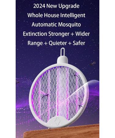 Electric Fly Swatter Foldable Rechargeable Mosquito Swatter Dual Handheld and Automatic Swatting Mode 3000V Powerful Instant Mosquito Swat Indoor Outdoor Camping Mosquito Swatters - Buy Online on GoSupps.com