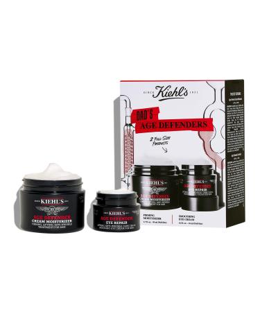 Kiehl's Dad's Age Defenders Skincare Gift Set 2-Piece Full Size Skincare Set for Men with Firming & Lifting Anti-Aging Moisturizer and Eye Cream for Men Minimizes Look of Fine Lines and Wrinkles