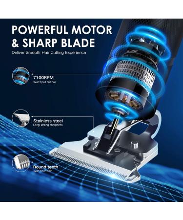 Hair Clippers Men Professional T Blade Hair Trimmer Precision Beard Trimmer Cordless Electric Haircut Clippers for Adult Kids Adjustable Grooming Kit with Guide Combs for Home Barber Use Black - Buy Online on GoSupps.com