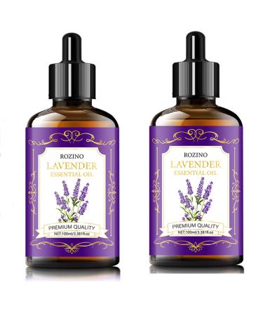 2Pack Lavender Essential Oil - 100% Pure Natural for Diffuser Skin & Hair Care Massage Nails Candle & Soap Making Aromatherapy (2Pack)