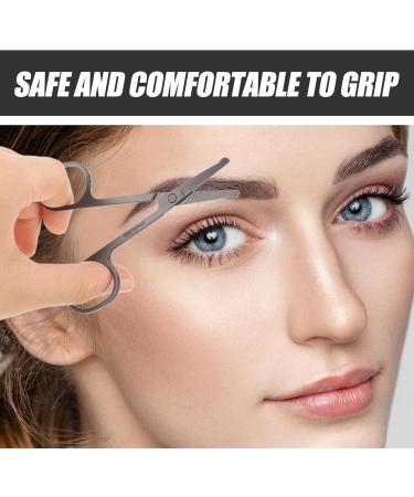 Beaupretty Nose Hair & Eyebrow Scissors Set - 2 PC Stainless Steel Safety Scissors for Precision Trimming - Buy Online on GoSupps.com