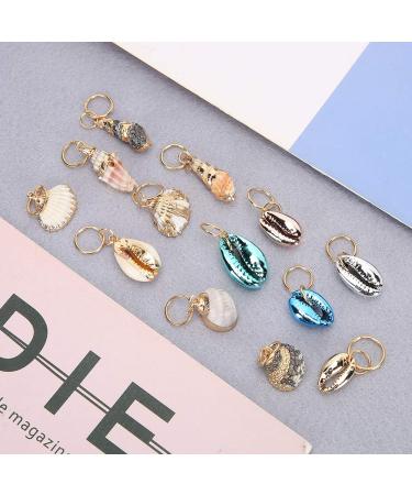 Nikou Hair Zoprings - Multi-Purpose Dreadlocks Jewelry | 13-Piece Shell Hair Accessories for Women & Girls - Easy DIY Dreadlocks Rings - Buy Online on GoSupps.com