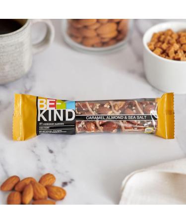  BE-KIND BE-KIND Caramel Almond & Sea Salt - Gluten Free Nut Bars - Caramel - 12 x 40g - Buy Online on GoSupps.com