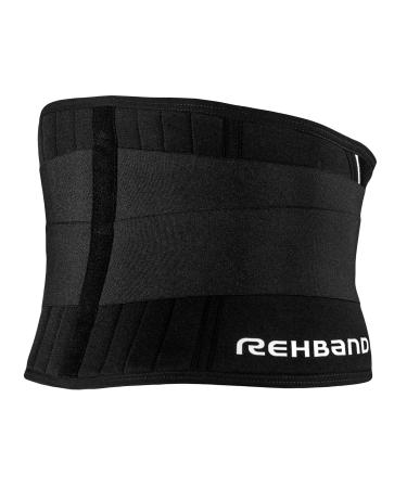 Rehband X-Stable Back Support Neoprene back compression support 5mm strong support for fitness and daily life stabilizes lower back Colour:Black Size:XX-Large XX-Large Black