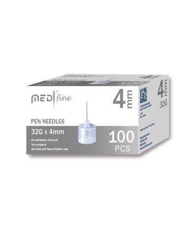 MedtFine Insulin Pen Needles (32G 4mm)
