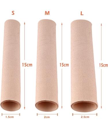 Jinpojun 3 Piece Toe Cushion Tube Cuttable Soft Gel Finger Protection Tube Bandage for Removing Corns and Bunions Treatment  - Buy Online on GoSupps.com