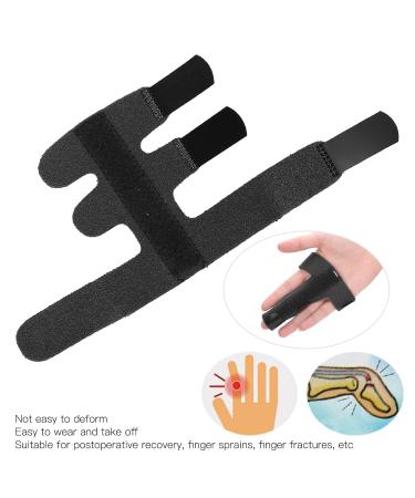 Buy Finger Joint Brace Stabilizer - Sprain & Fracture Recovery Splint for Adults & Children - Black Finger Knuckle Protector - Buy Online on GoSupps.com