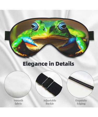 Buy Cute Frog Print Sleep Eye Mask | Soft Eye Cover for Sleeping & Travel - Perfect for Women & Men - Buy Online on GoSupps.com