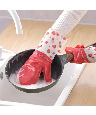 Easy-to-use Housework Gloves Strawberry Brush 2pcs Waterproof Convenient Powerful Cleaning Versatile for B - Buy Online on GoSupps.com