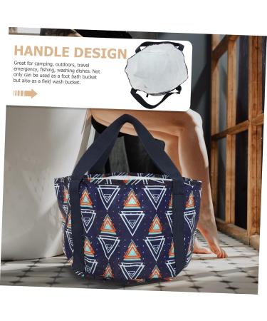 FRCOLOR Foldable Foot Bag Foot Soaking Bag with Handles Outdoor Portable Foot Basin Folding Foot Bath Bucket Convenient Folding Water Bag Fishing Hood Peva Sole of Foot Travel - Buy Online on GoSupps.com