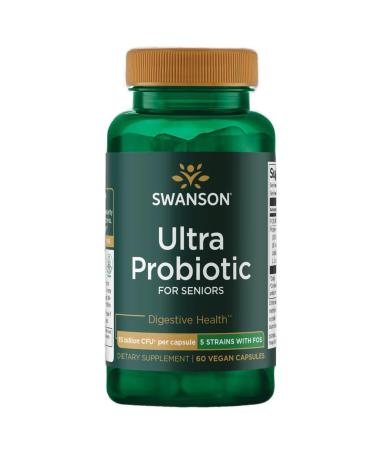 Swanson Ultra Probiotic for Seniors 30 Billion Cfu 60 Veg Capsules
