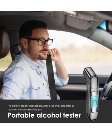 Alcohol Breathalyzer - LED Display Alcohol Blower Tester Breathalyzer Tester Highly Accurate Alcohol Blower Tester for Party Driver Personal & Professional Use - Buy Online on GoSupps.com