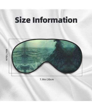SSIMOO Sea Witch Inspired Sleep Mask | Adjustable Breathable Eye Mask for Comfortable Sleep | Stylish Black Design - Buy Online on GoSupps.com