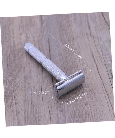 Frcolor 2-Part Razor for Men | Steel Shaver & Bald Head Razor - Safe & Efficient Afeitar para Hombres - Buy Online on GoSupps.com