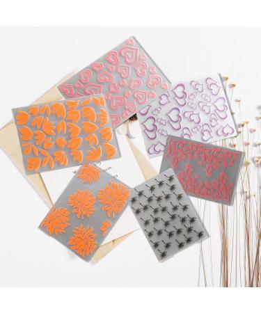 20Pcs Flower Butterfly Embossing Folders - DIY Stencil Decorating Tools for Paper Cards and Scrapbook - 5.8 x 4.1 Inch Plastic Mould Templates - Buy Online on GoSupps.com